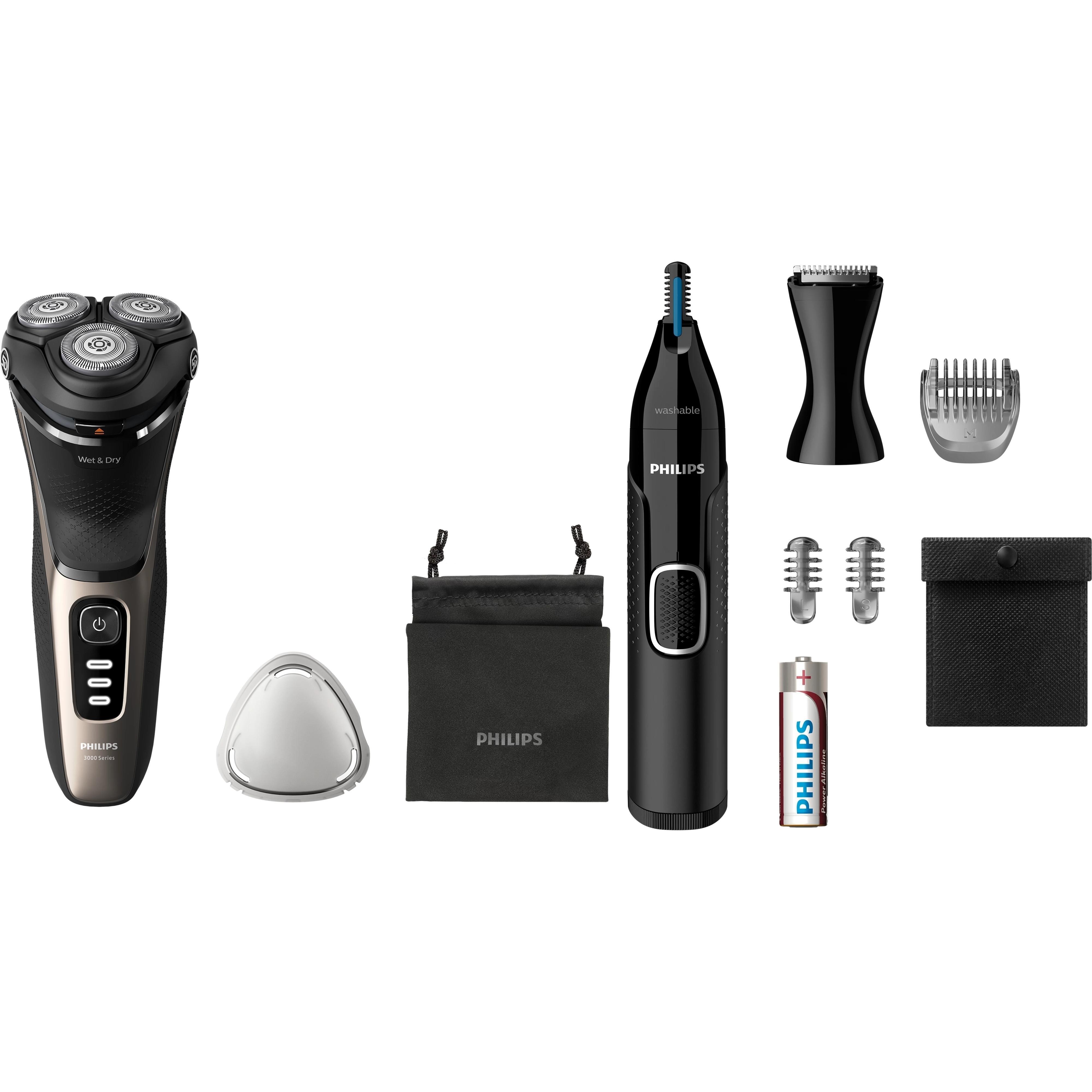 Електробритва Philips S3242/12 + Тример для носа і вух Philips NT5650/16фото1
