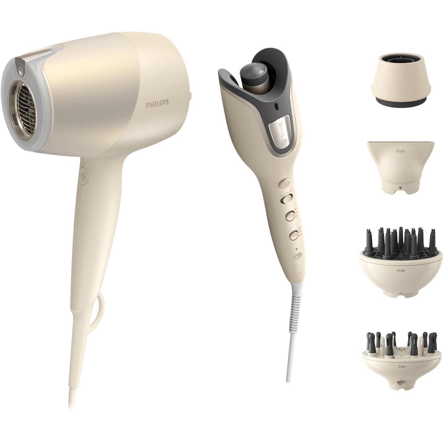 Фен + Автостайлер Philips SenseIQ BHD829/00+BHB887/00 фото