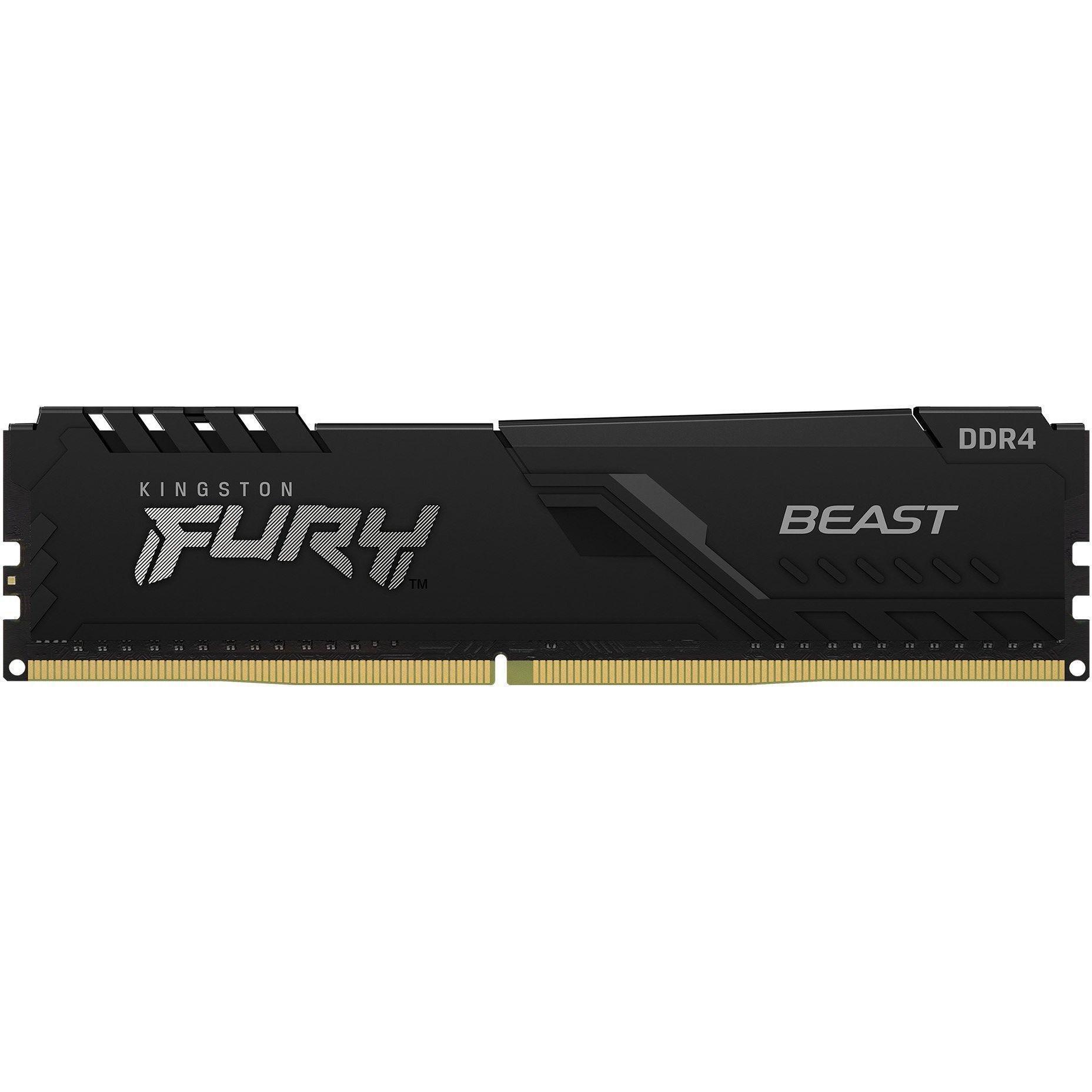 Пам'ять для ПК Kingston DDR4 32GB KIT (8GBx4) 3200 FURY Beast (KF432C16BBK4/32)фото1