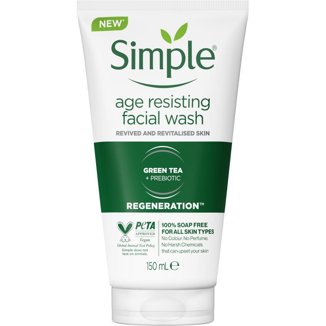Гель для умывания Simple Regeneration Age Resisting Facial Wash 150 мл фото