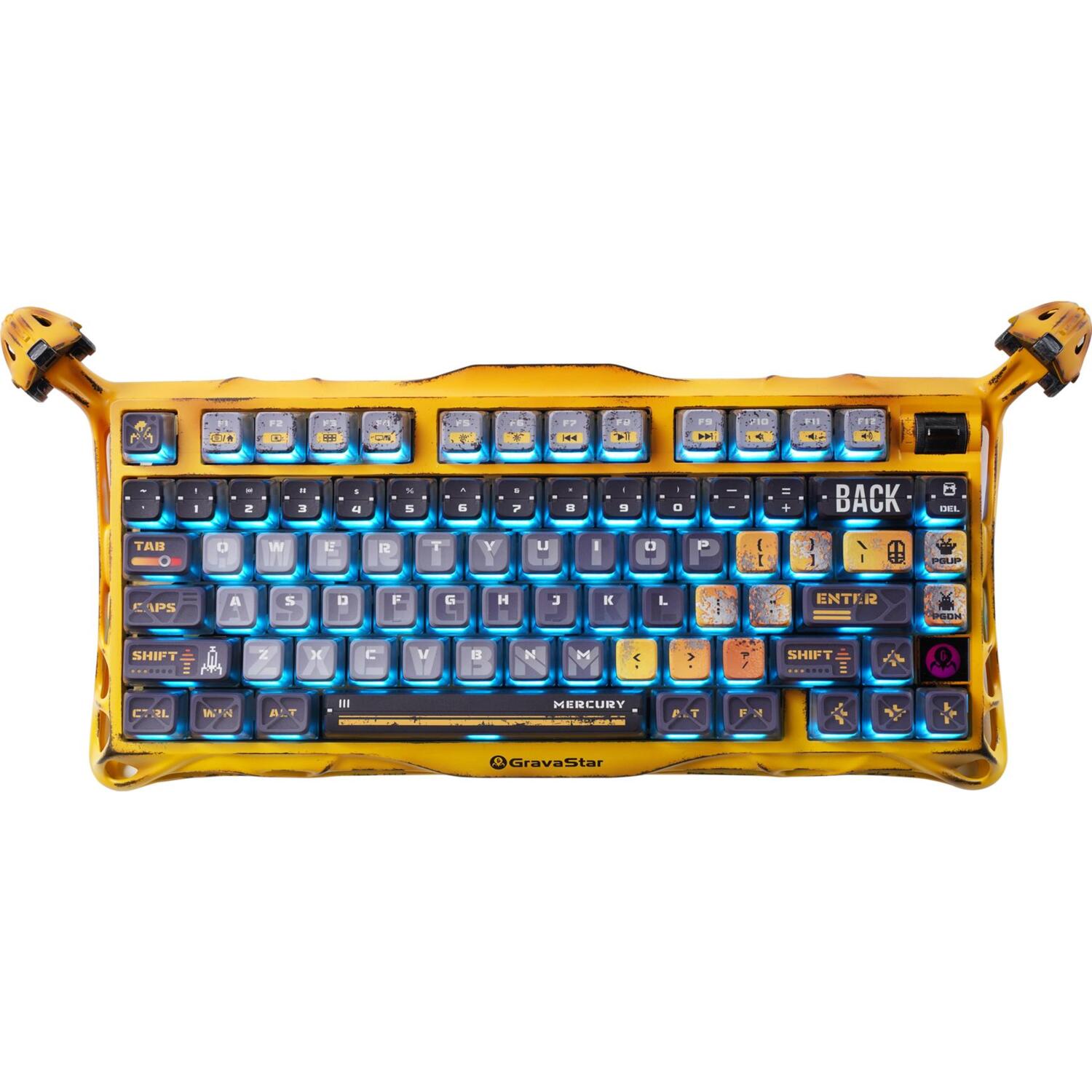 Клавиатура GravaStar Mercury K1 Pro Kailh Speedy Mint BT/WL/USB
