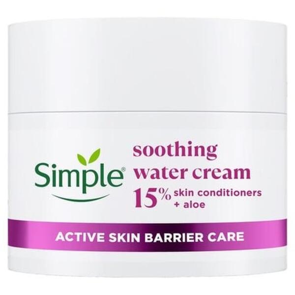 Крем успокаивающий для лица Simple Active skin barrier care с алоэ и кондиционерами для кожи 50 мл