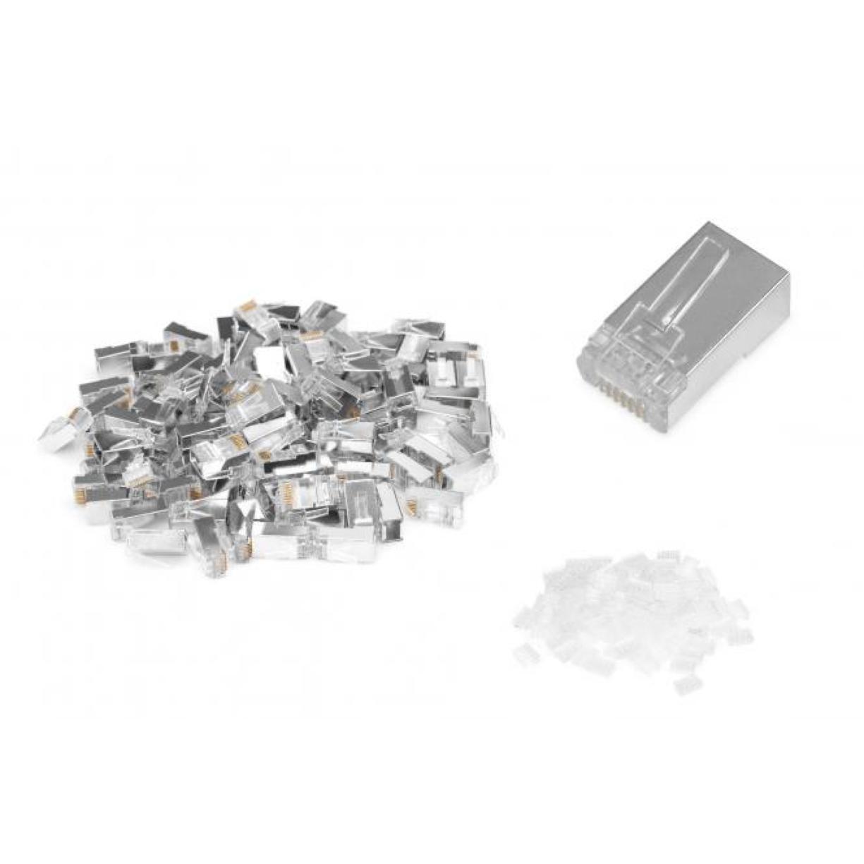 Конектор DIGITUS CАТ 6 RJ45, STP, 100шт (AK-219603-100)фото1