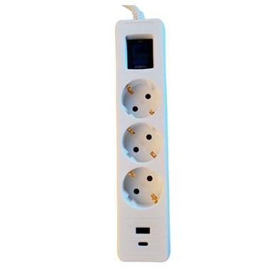 

Сетевой фильтр 2E 3xТип F, 3x1.5мм кв, 16A, 1xUSB-A, 1xUSB-C (2E-SP315M3USBWH)