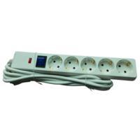 Мережевий фільтр 2E 5xТип F, 3x1.5мм кв, 16A (2E-SP515OSM3WH)