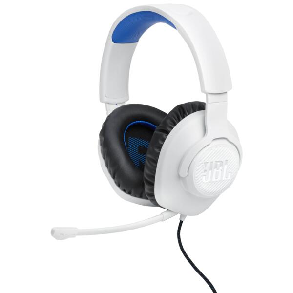 

Игровая гарнитура JBL Quantum 100P Playstation White/Blue (JBLQ100PWHTBLU)