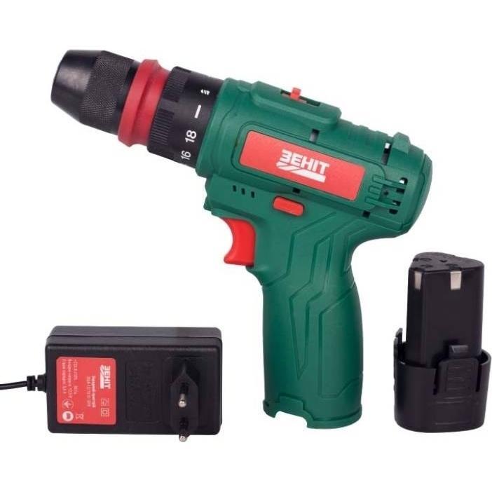 Шурупокрут-дриль акумуляторний Зеніт ЗША-12/15 S1 DFR 12В 1х1.5А·г (853787)фото1