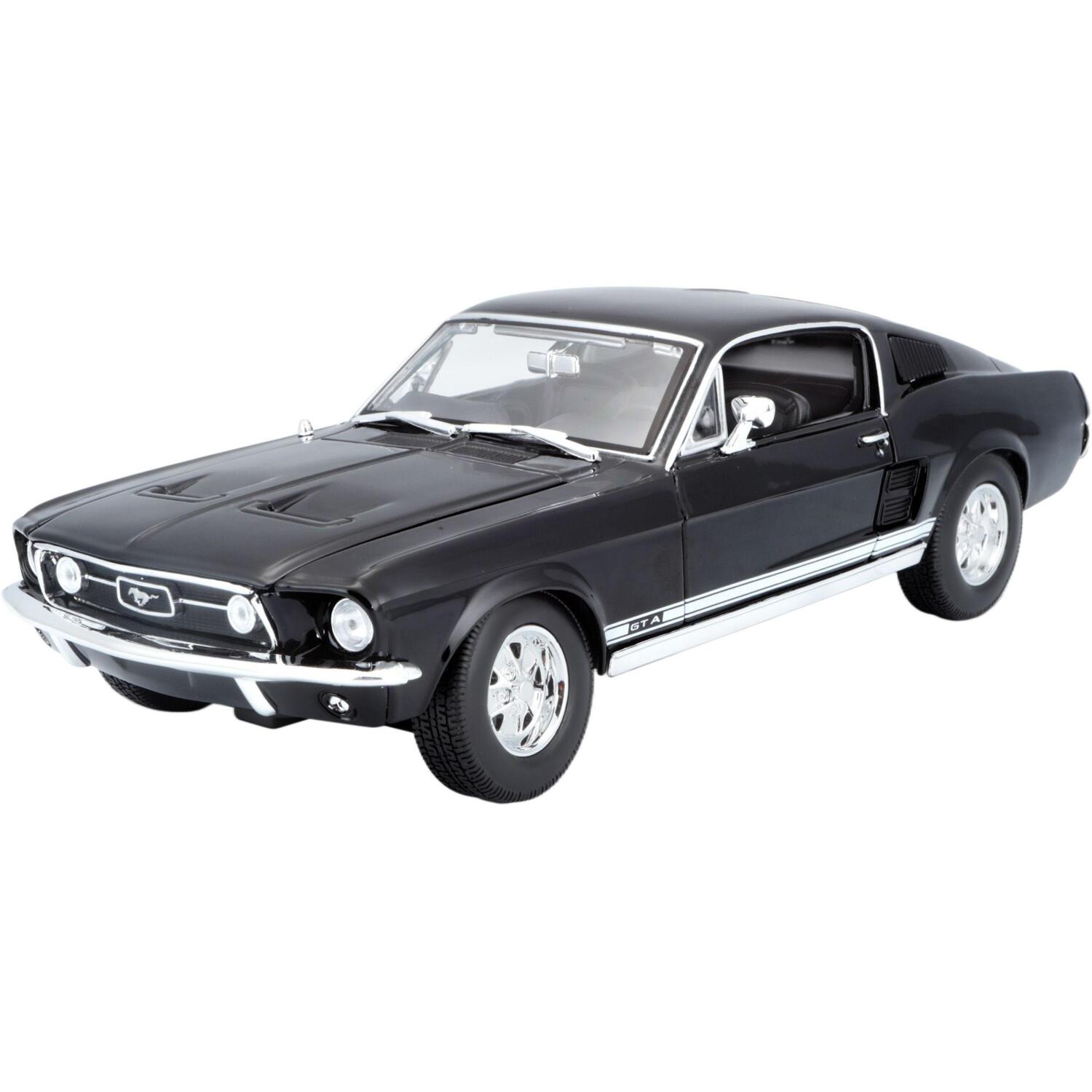 Машинка игрушечная 1967 Ford Mustang Fastback 1:18 (31166 black