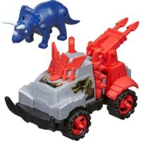 Ігровий набір – машинка та динозавр Triceratops blue (39879)