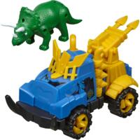 Ігровий набір – машинка та динозавр Triceratops green (39880)