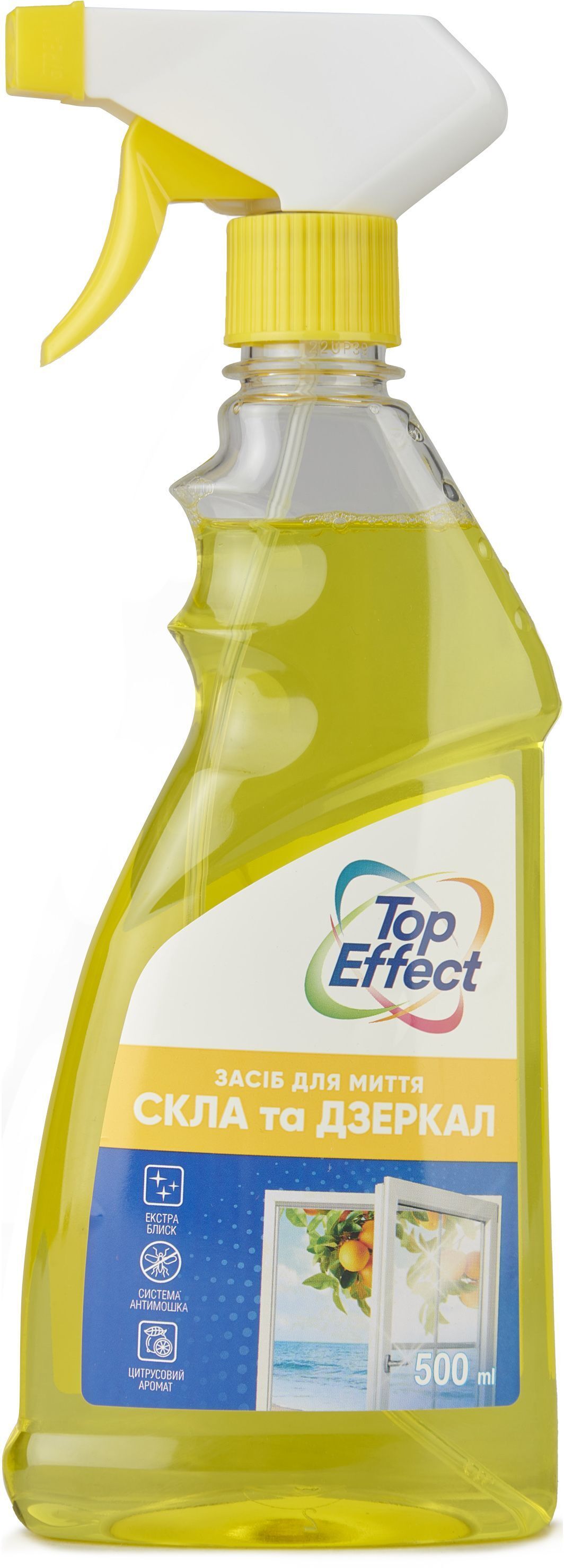Миючий засіб для скла та дзеркал Biossot TopEffect цитрусовий бриз 500 млфото1