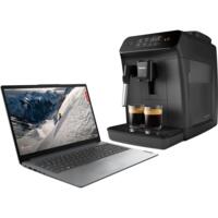 Комплект Ноутбук LENOVO Ideapad 1 15AMN7 (82VG00QQRA) + Кофемашина Philips Series 800 EP0820/00