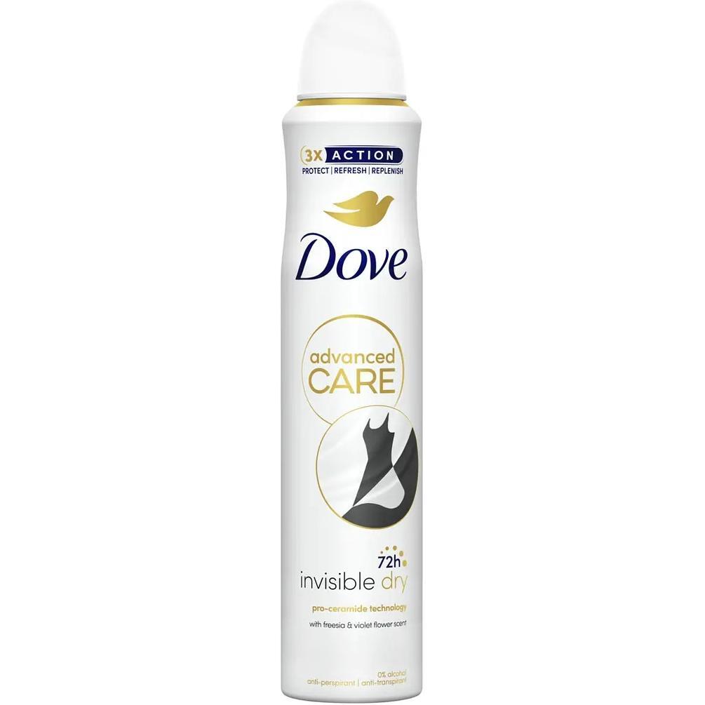 Антиперспірант-аерозоль Dove невидимий 72 години 200 млфото1