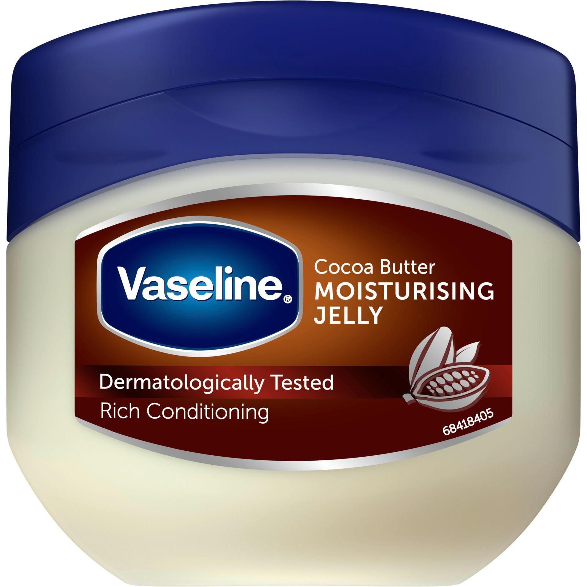 Косметический вазелин для кожи Vaseline увлажняющий с какао-маслом 100 мл. фото 1