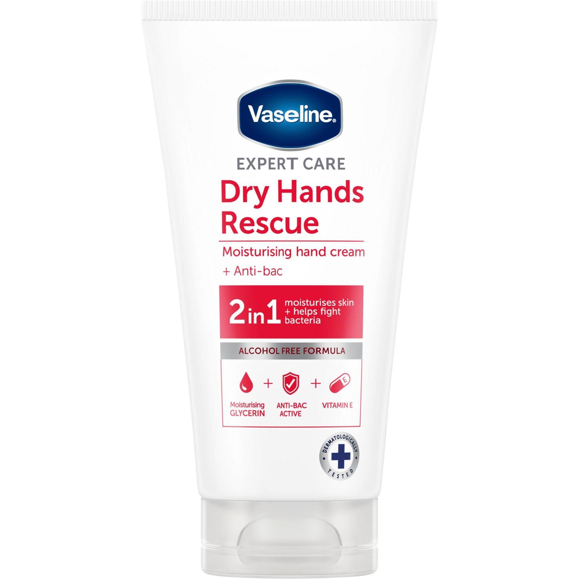 Крем для рук Vaseline эксперт уход 2-в-1 увлажняющий 75 мл фото 1