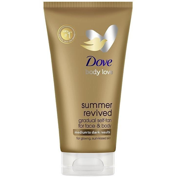 Крем-лосьон автозагар для лица и тела Dove Summer Revived 75 мл фото