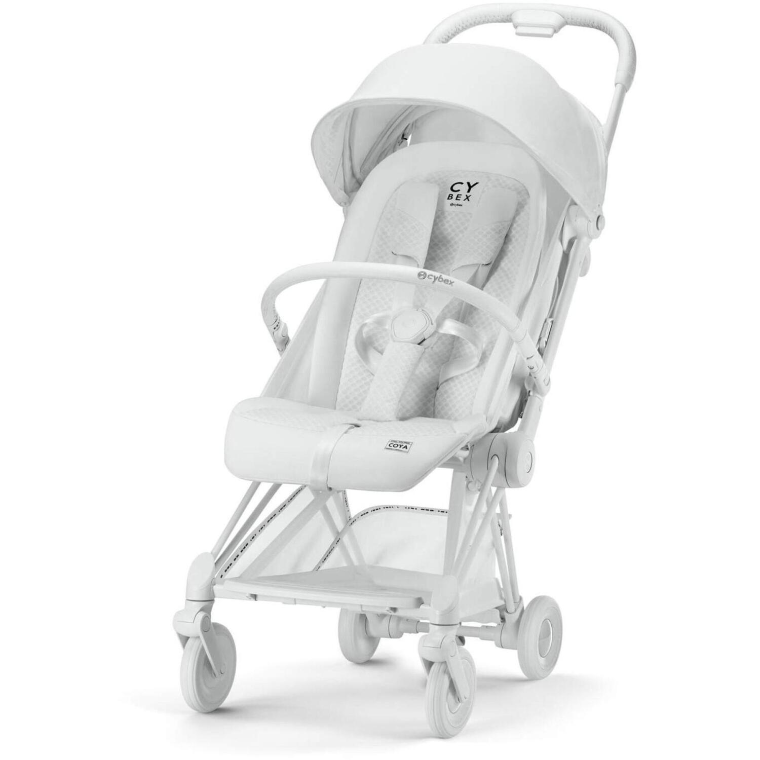 Прогулочная коляска Cybex Coya Urban Mobility White (с бампером и дождевиком) фото