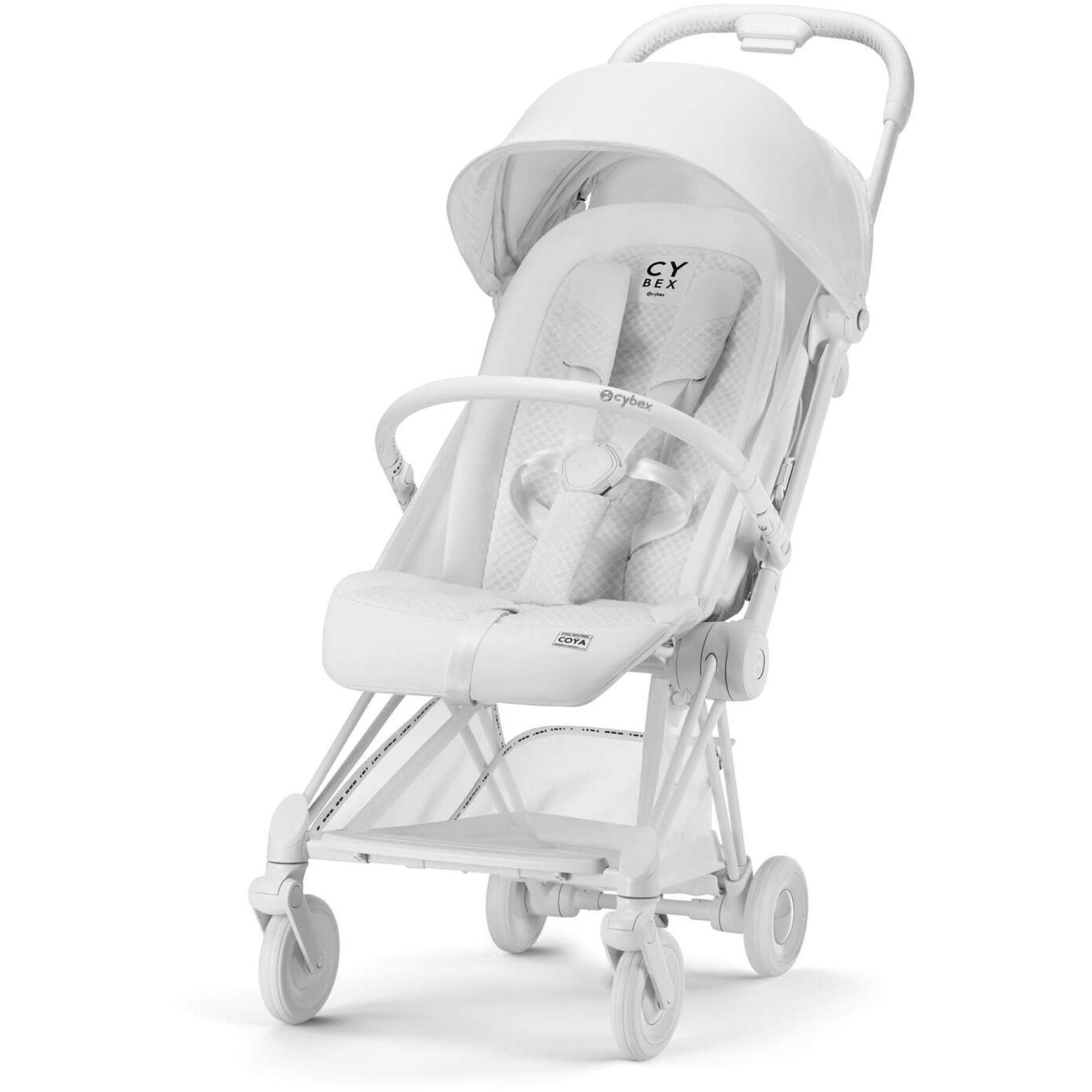 Прогулочная коляска Cybex Coya Urban Mobility White (с бампером и дождевиком) фото 1