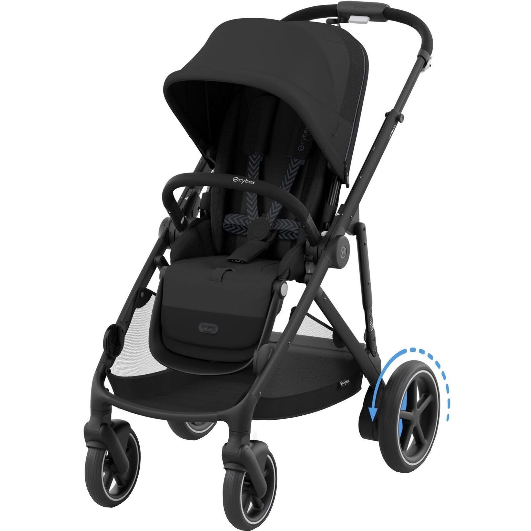 Прогулочная коляска Cybex e-Gazelle S BLK Moon Black (524000517) фото 1