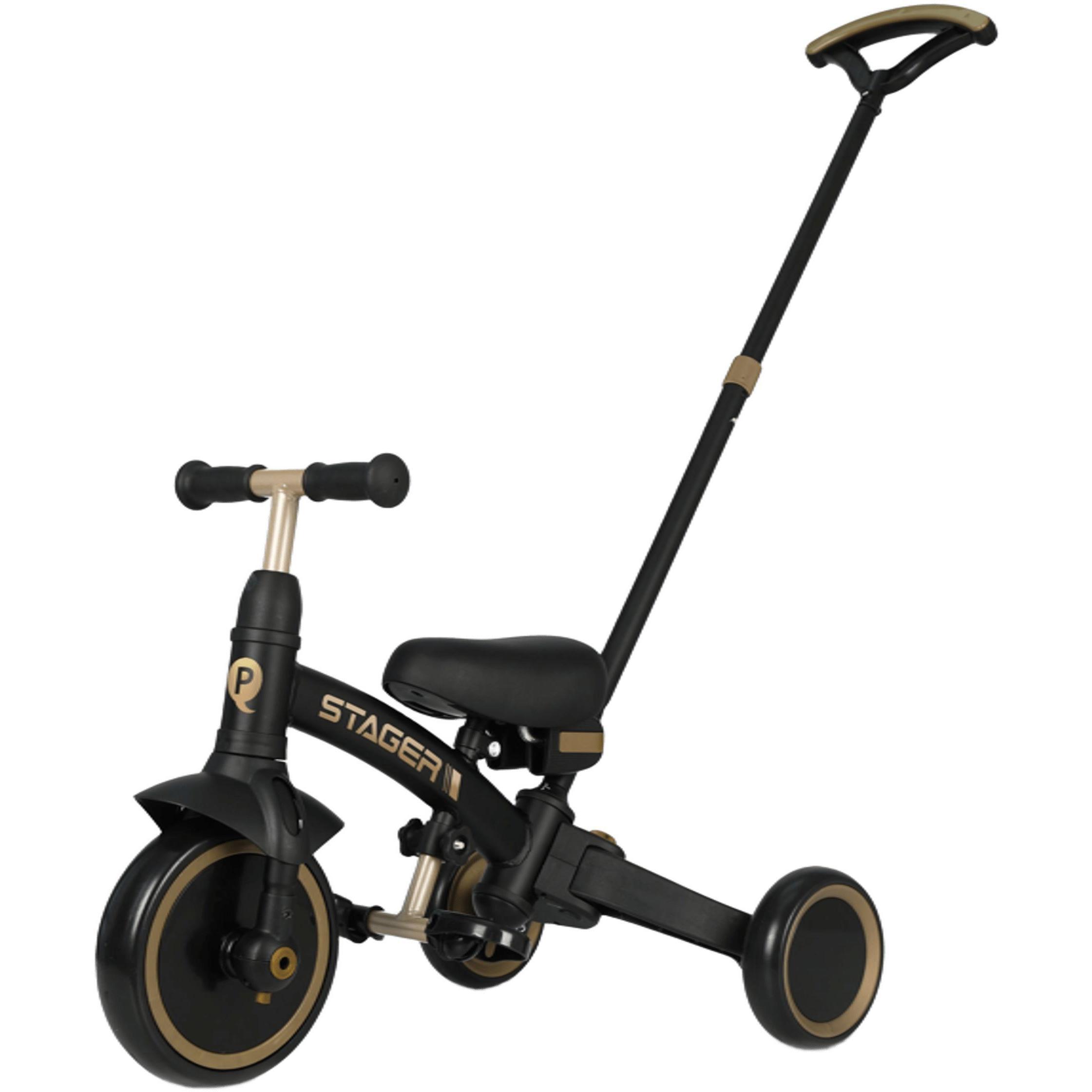 Велосипед-беговел QPLAY Stager 3в1 Black (T80STAGERBlack) фото 1