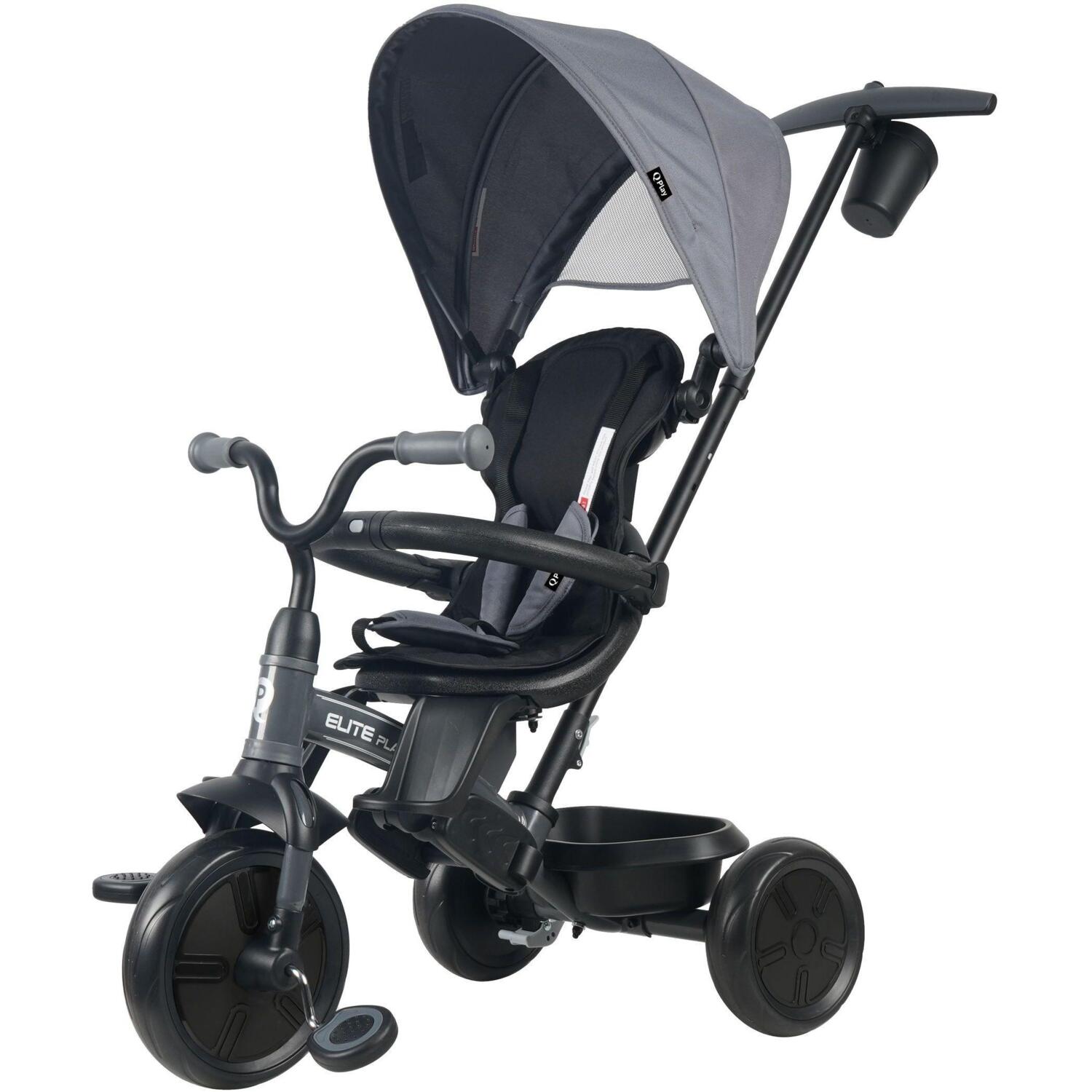 Велосипед трехколесный детский QPLAY Elite Platinum Grey (T10-ZElitePlatinumGrey)