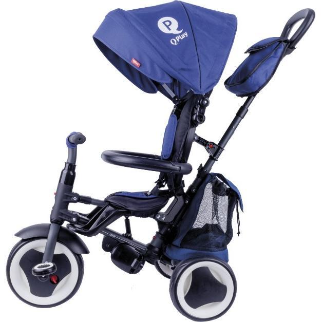 Велосипед складной трехколесный детский QPLAY Rito+ EVA Blue (S380-8Blue) фото
