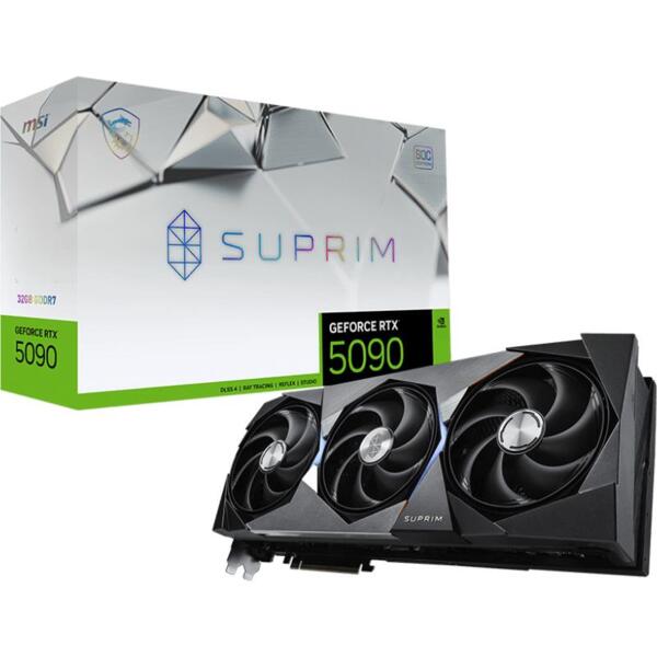 

Видеокарта MSI GeForce RTX 5090 32GB GDDR7 SUPRIM SOC (912-V530-012)