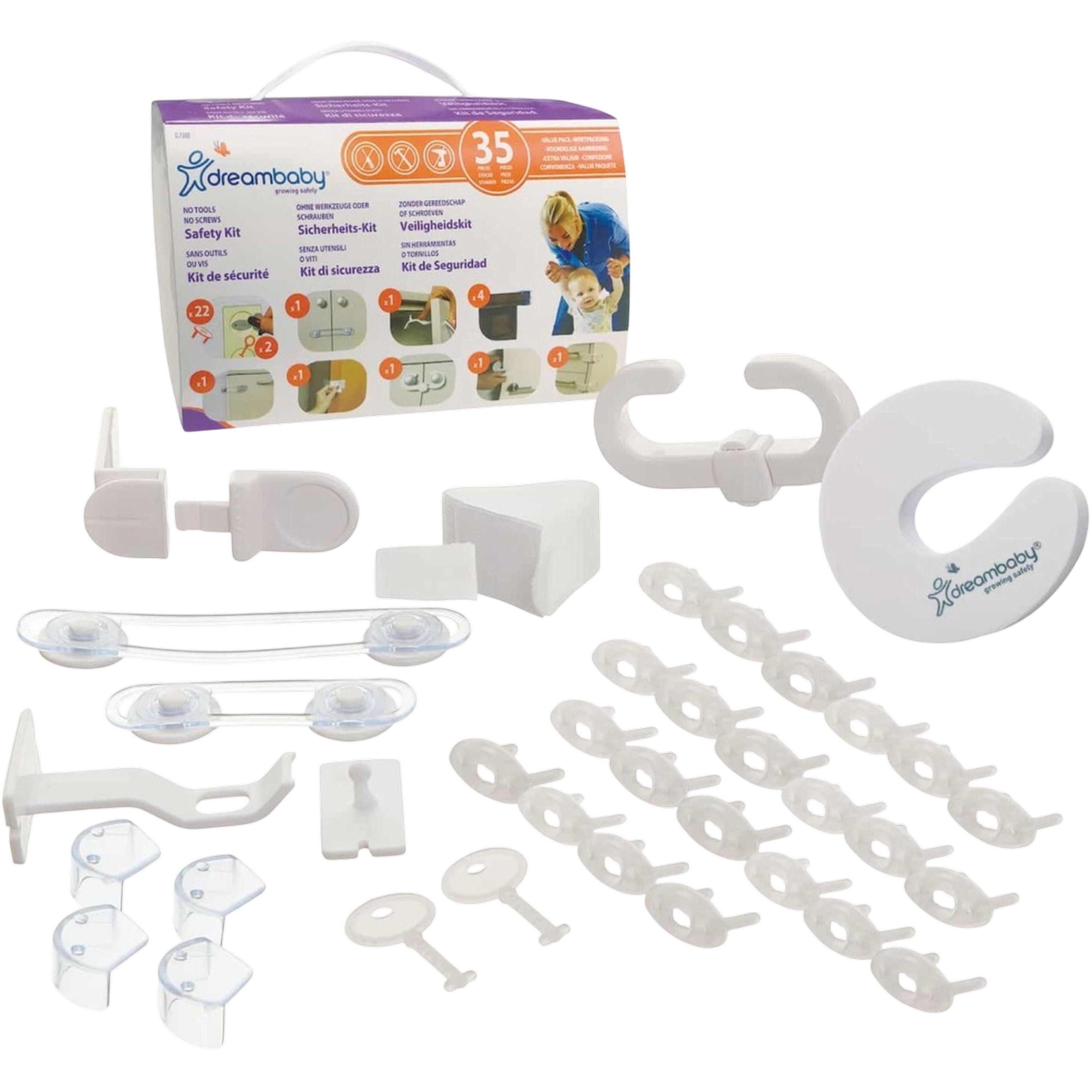 Набір аксесуарів для безпеки DreamBaby NO SCREWS, NO TOOLS (G708E)фото1
