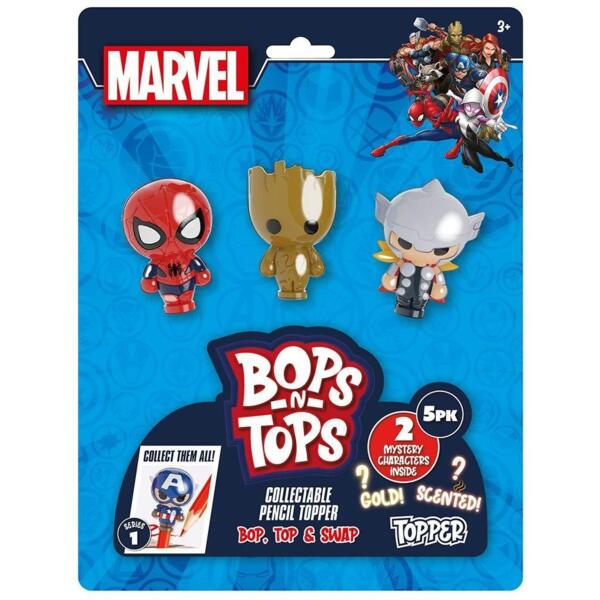 

Набор коллекционных фигурок Sambro серии "Bop n Tops" - Марвел (5 фигурок, в асс.) (MAR-3562-KV-FO)