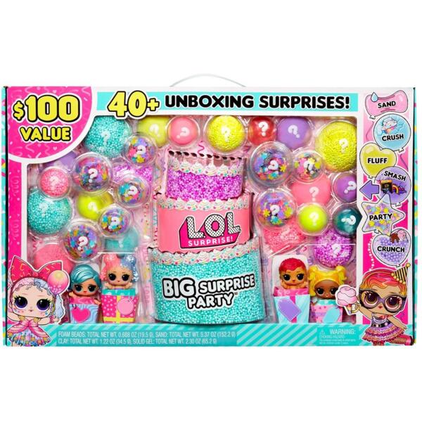 

Игровой набор с куклами L.O.L. Surprise! - БОЛЬШАЯ ВЕЧЕРИНКА-СЮРПРИЗ (40 сюрпризов) (120957)
