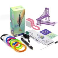 3D-ручка 3Doodler Flow для проф. використання - СИНЯ (8 стрижнів, аксесуари) (FLOW-INTL)