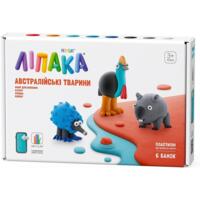 Набір пластиліну Lipaka, що самозатвердівається - Австралійські тварини Казуар, Єхідна, Вомбат (60051-UA01)