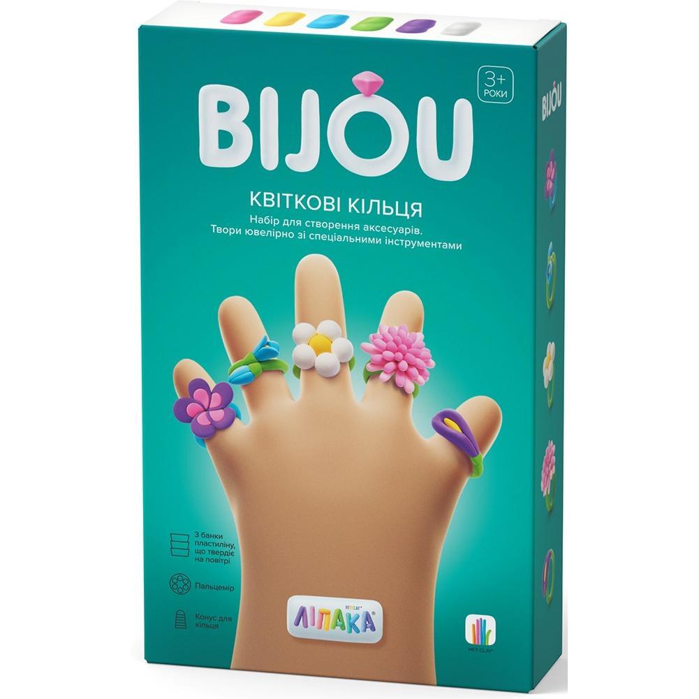 Набір пластиліну, що самозатвердіває Lipaka – Біжутерія: квіткові кільця (31001-UA01)фото1