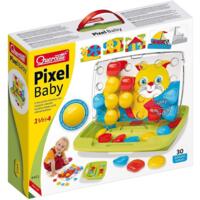 Набор Quercetti для занятий мозаикой (большие фишки (46 мм, 30 шт.) + доска-кейс) (4401-Q)