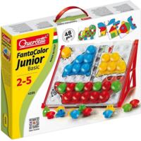 Набор Quercetti для занятий мозаикой (большие фишки (48 шт.) + доска 27х21 cm) (4195-Q)