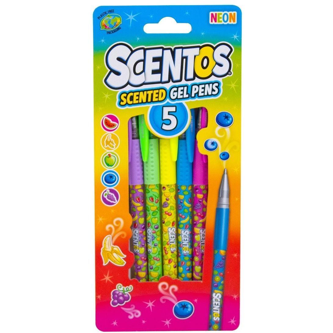 Набір ароматних гелевих ручок Scentos НЕОНОВИЙ КОКТЕЙЛЬ (5 кольорів) (12264)фото