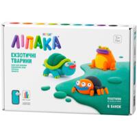 Набір пластиліну, що самозатвердіває Lipaka – Екзотичні тварини: тарантул, черепаха, помаранчева жаба (60050-UA01)
