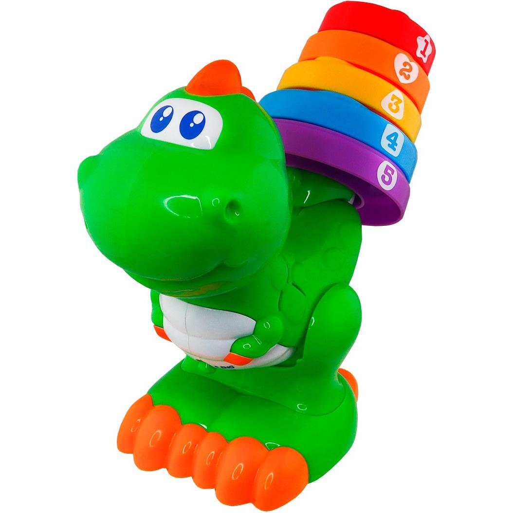 Двомовна розвиваюча іграшка KIDDI SMART – ДИНОЗАВРИК КВІТНОГРАЙ (українська та англійська) (4279T-KS)фото1