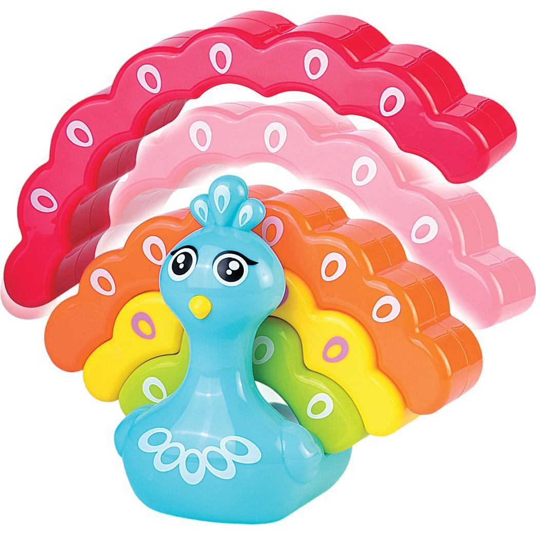 Розвиваюча іграшка-балансир KIDDI SMART – РАДУЖНИЙ ПАВЛИНЧИК (4508-KS)фото1