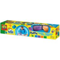 Повітряні пальчикові фарби Ses Creative - ЯРКА ПІНКА (4 кольори, в пластикових баночках) (14441S)