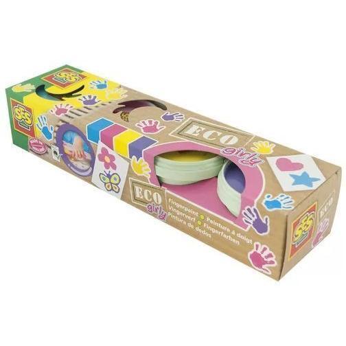 Пальчиковые краски Ses Creative - ЮНЫЕ ХУДОЖНИЦЫ (4 цвета, в пластиковых баночках) (24927S) фото 1