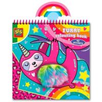 Книжка-розмальовка - ПУШИСТИКИ (15 аркушів для розфарбовування, 40 стікерів з блискітками) (0112S)