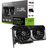Видеокарта ASUS GeForce RTX 5060 TI 16GB GDDR7 OC DUAL-RTX5060TI-O16G (90YV0MH0-M0NA00)