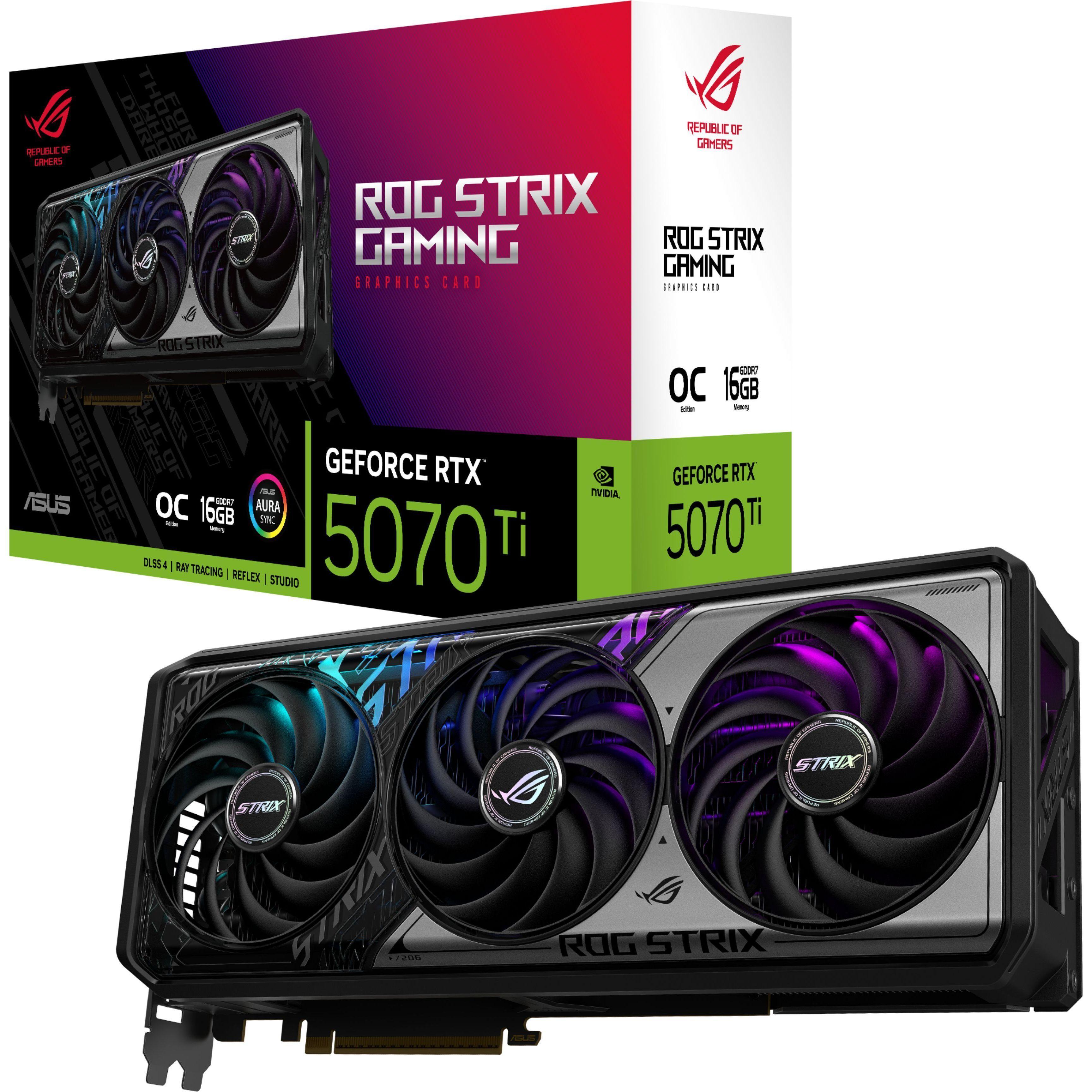 Видеокарта ASUS GeForce RTX 5070 Ti 16GB GDDR7 ROG Strix OC (90YV0M90-M0NA00) фото 1