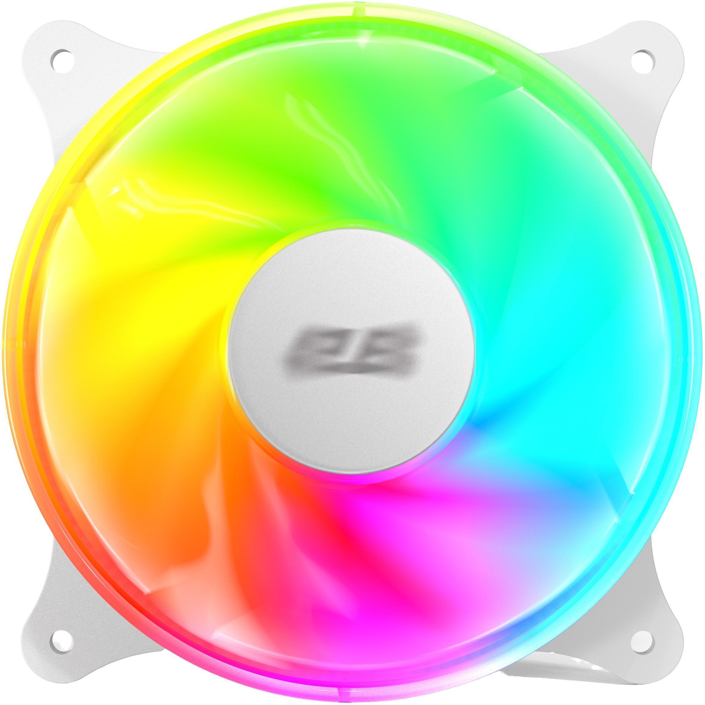 Корпусный вентилятор 2E GAMING Air Cool ACF120VW-ARGB 120мм белый (2E-ACF120VW-ARGB) фото 1