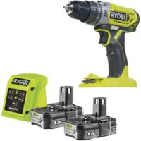Шуруповерт-дрель ударный аккумуляторный Ryobi ONE+ R18PD2-215G 18В 2х1.5А·ч (5133005302)