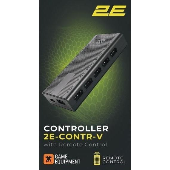 Контролер 2E GAMING CONTR-V, ARGB 10 fans 4pin, SATA +5V 3pin, пультфото