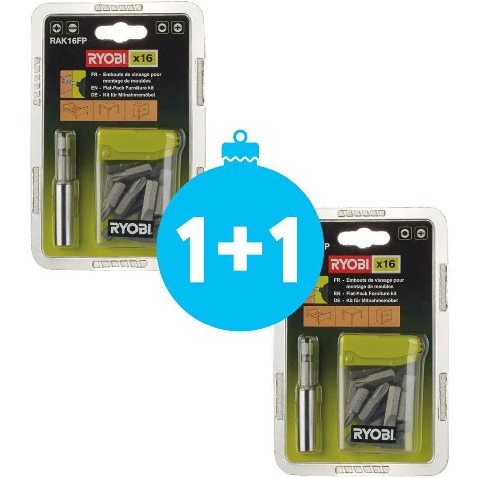 Набір біт Ryobi RAK16FP, 16 предметів (5132002679)фото