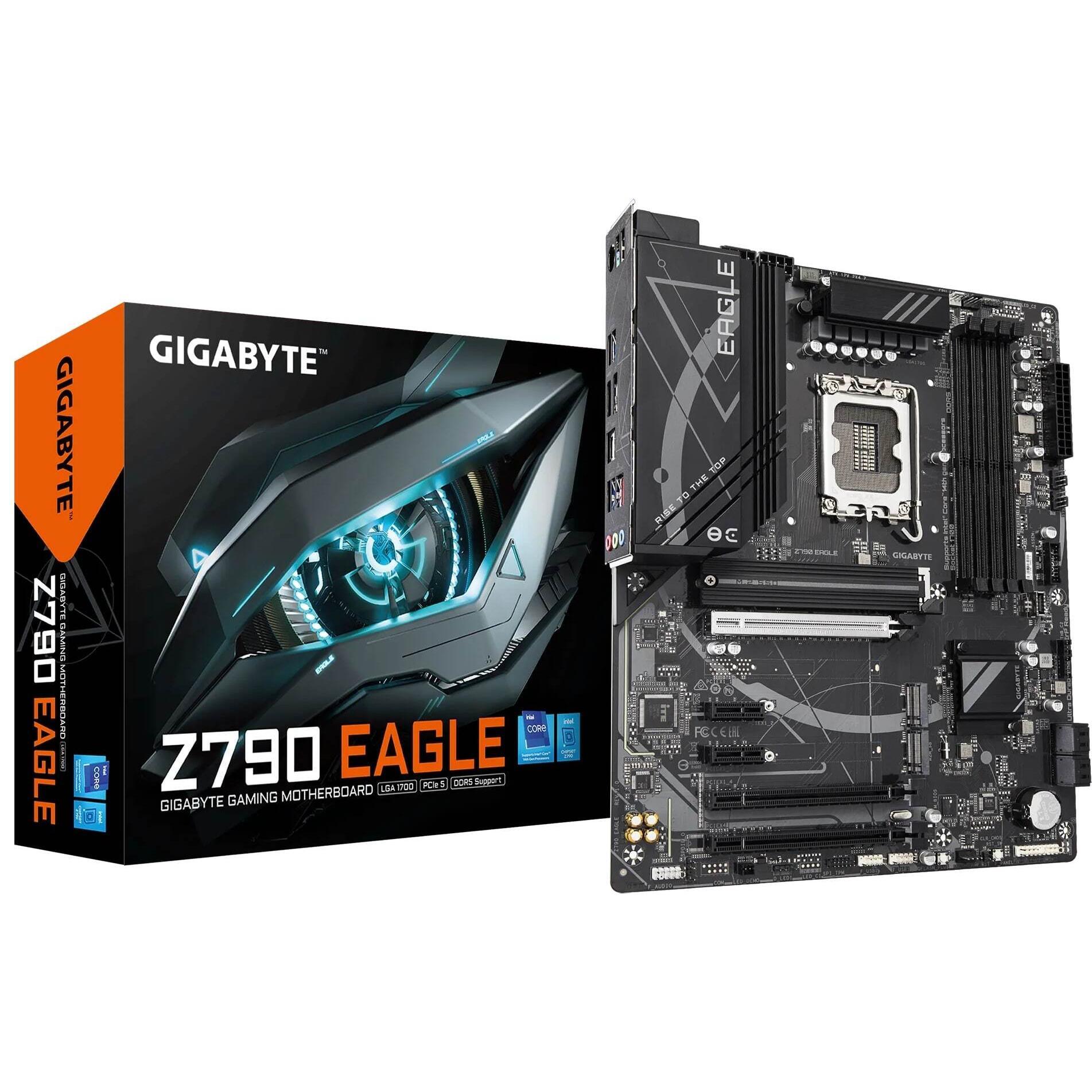 Материнская плата GIGABYTE Z790 EAGLE s1700 Z790 4xDDR5 M.2 HDMI DP ATX (Z790_EAGLE) фото 1
