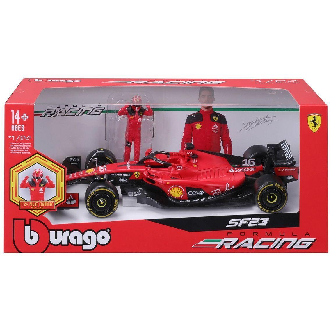 Автомодель із фігуркою - FERRARI SF-23 (1:24) (18-26809)фото1